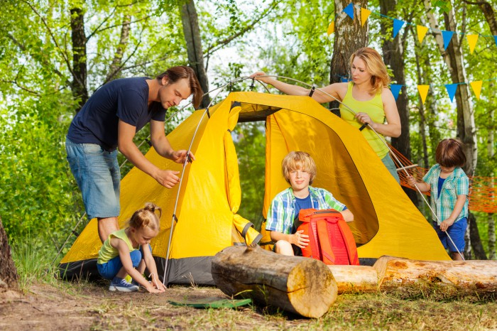 Camping dans la nature